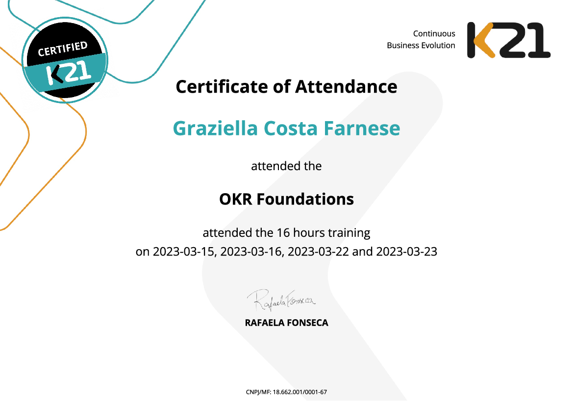 Certificado K21